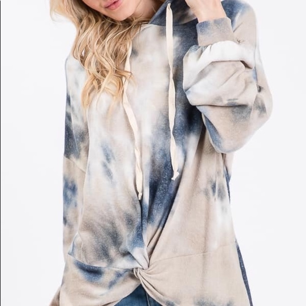 Tie Dye hooded Top
